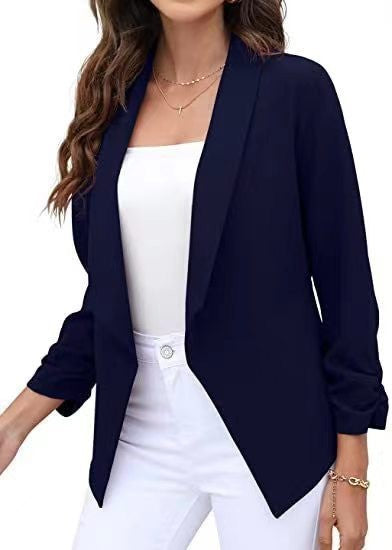 Damen eleganter und luftiger Blazer mit asymmetrischem Schnitt EB