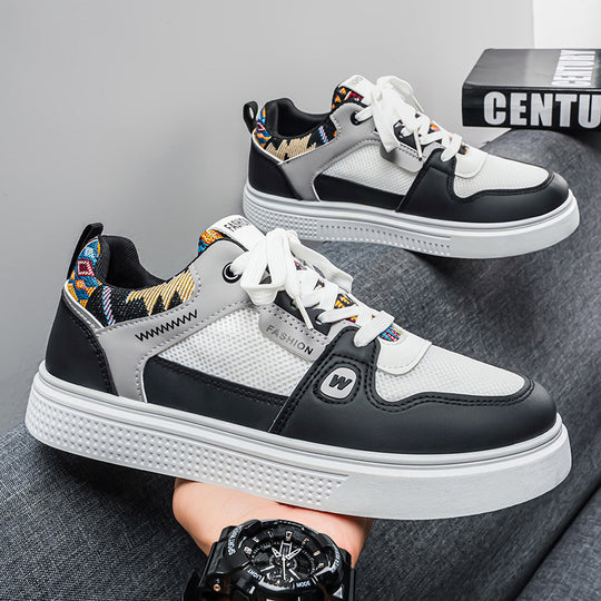 Damen Sportliche Chunky Sneakers mit modischem Obermaterial und rutschfester Sohle EB