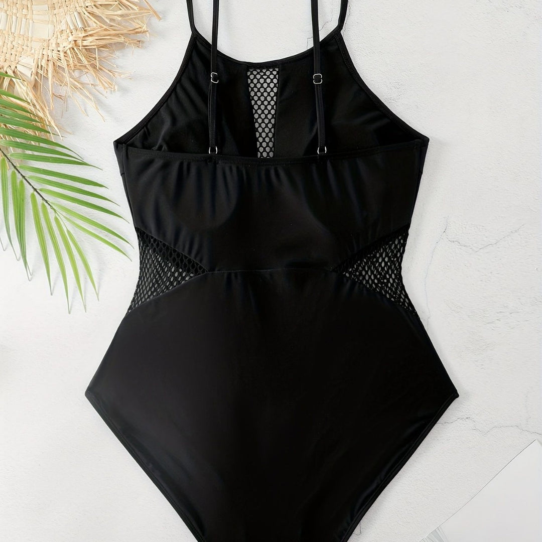 Damen Sportlicher Einteiler Badeanzug EB