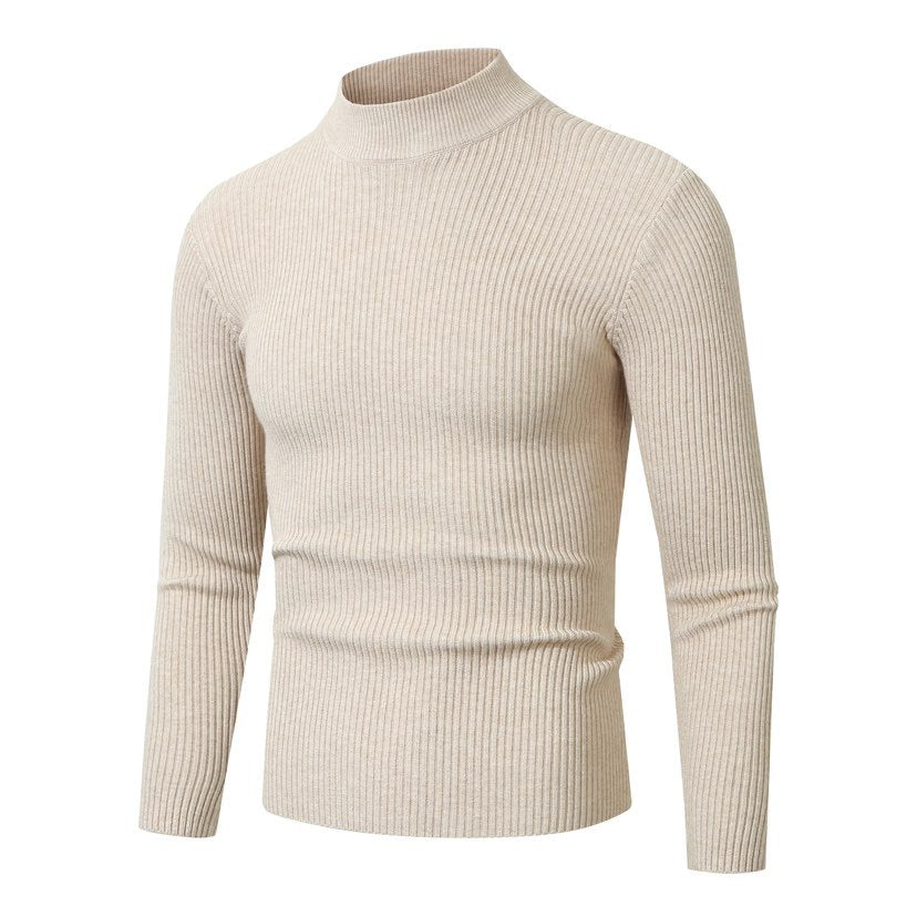 Herren Rollkragenpullover aus hochwertiger Rippenstruktur R&B