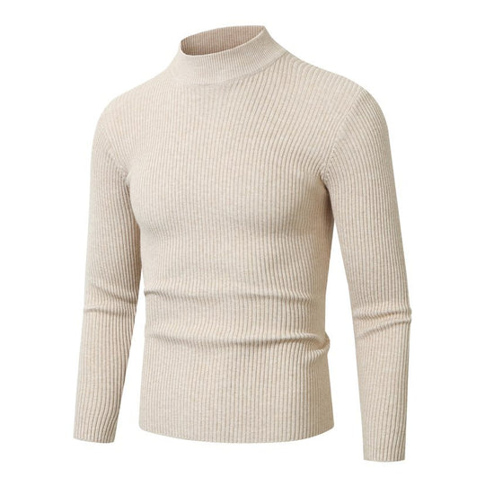 Herren Rollkragenpullover aus hochwertiger Rippenstruktur R&B