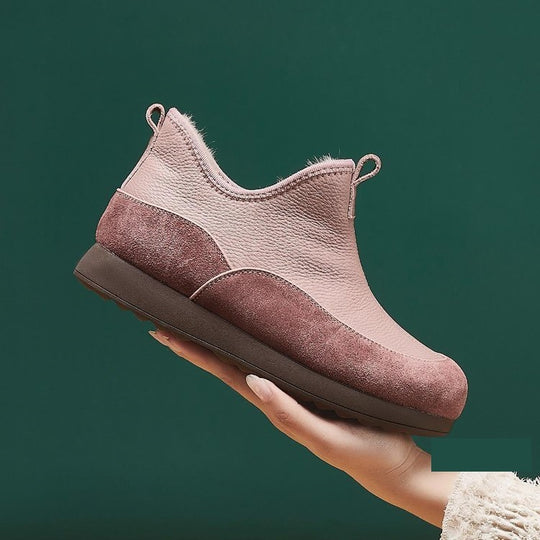 Damen modische High-Top Sneakers mit wärmendem Innenfutter und rutschfester Sohle EB