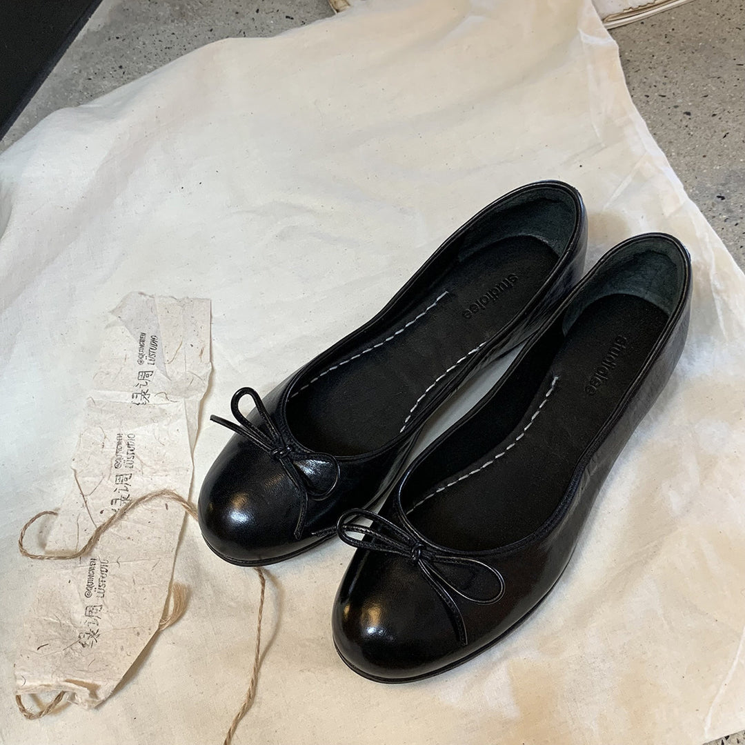 Damen Ballerinas mit dekorativem Schleifenakzent und ergonomischer Innensohle EB