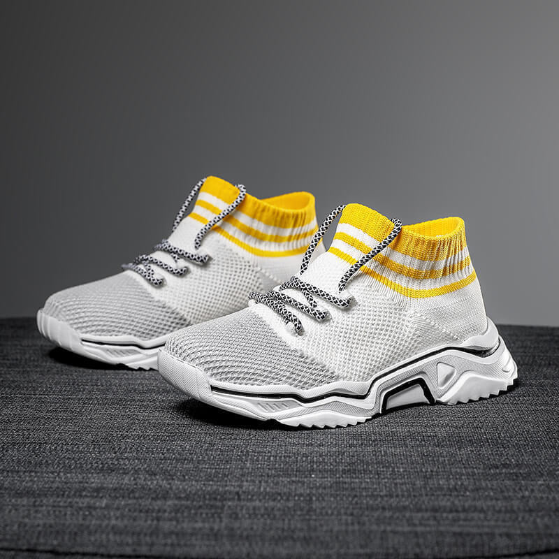 Damen Strick-Sneaker mit elastischem Kragen und atmungsaktiver Obermaterialstruktur EB