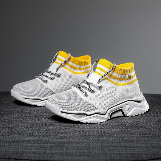 Damen Strick-Sneaker mit elastischem Kragen und atmungsaktiver Obermaterialstruktur EB