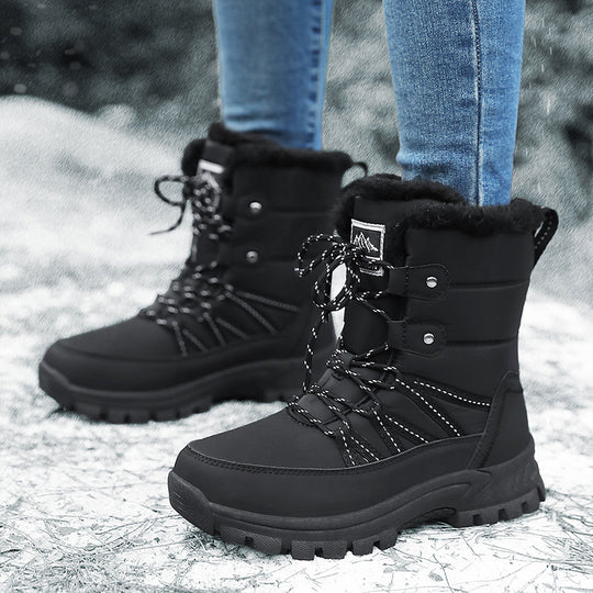 Damen Gefütterte Winterstiefel mit rutschfester Sohle und isolierender Polsterung EB