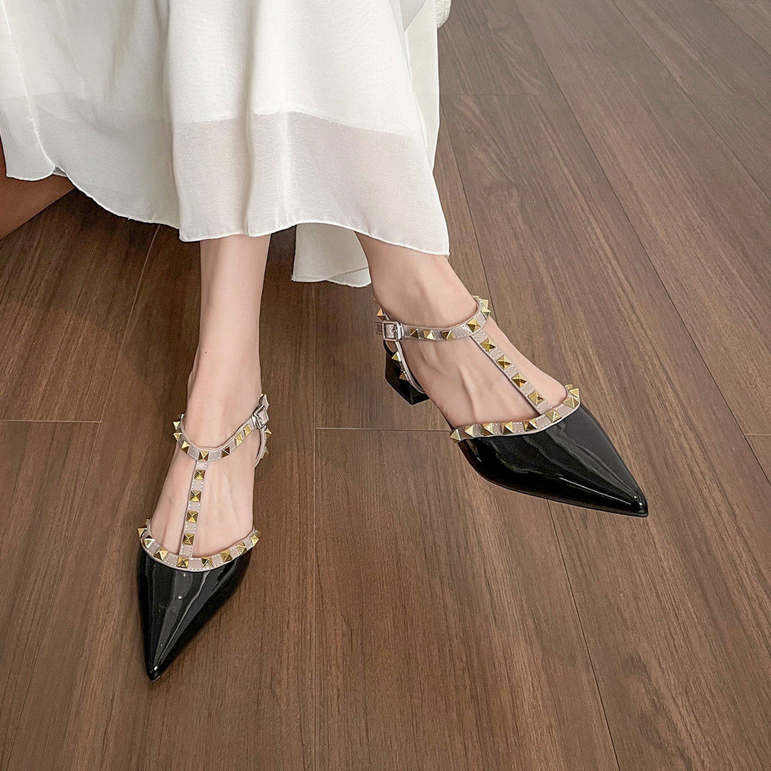 Damen Slingback-Pumps mit elegantem Nieten-Design EB
