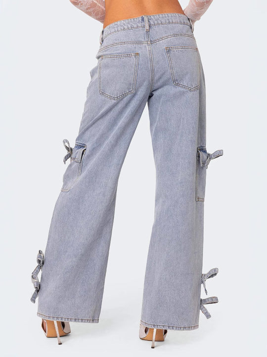 Damen Trendige Spitzenbluse mit langen Ärmeln und dekorativen Details EB
