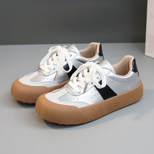 Damen Plattform Sneaker mit atmungsaktiver Oberfläche und rutschfester Sohle EB