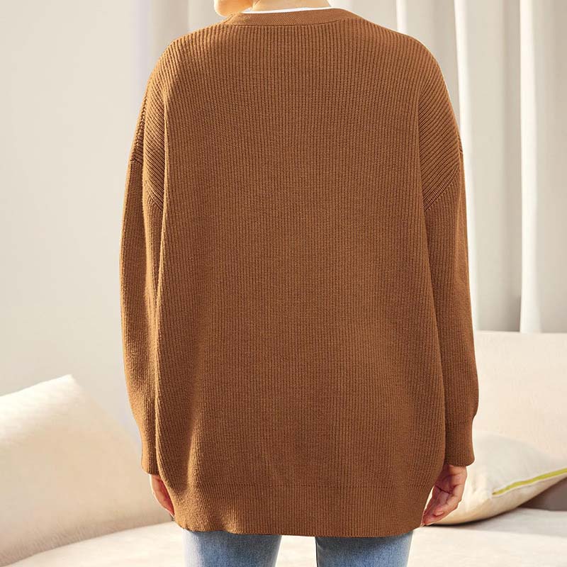 EB | Klassische Strick-Strickjacke für Alltag