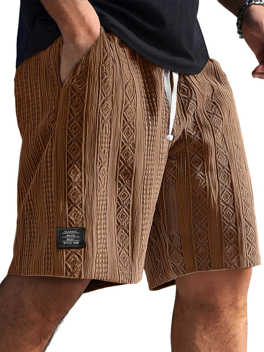 Herren Stilvolle Freizeithosen im lässigen Strickdesign EB