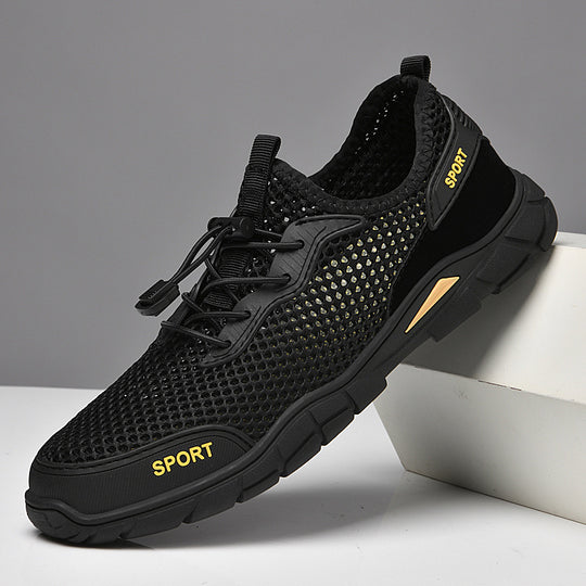 Herren Sportliche Mesh-Sneaker mit rutschfester Sohle EB