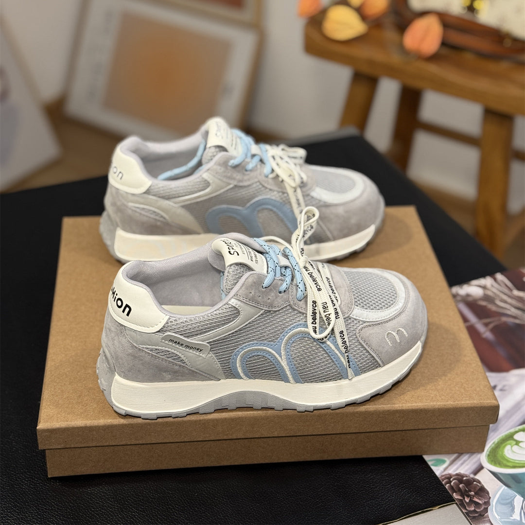 Damen Sportliche Sneakers mit atmungsaktiver Mesh-Oberfläche und bequemer Dämpfung EB