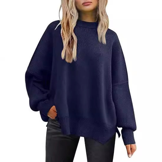 Damen lockerer Strickpullover EB