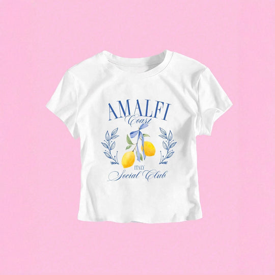 Damen T-Shirt mit frischem Obstmotiv und modernem Schriftzug EB