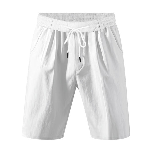 Damen bequeme Sweatshorts mit verstellbarem Bund und Seitentaschen EB