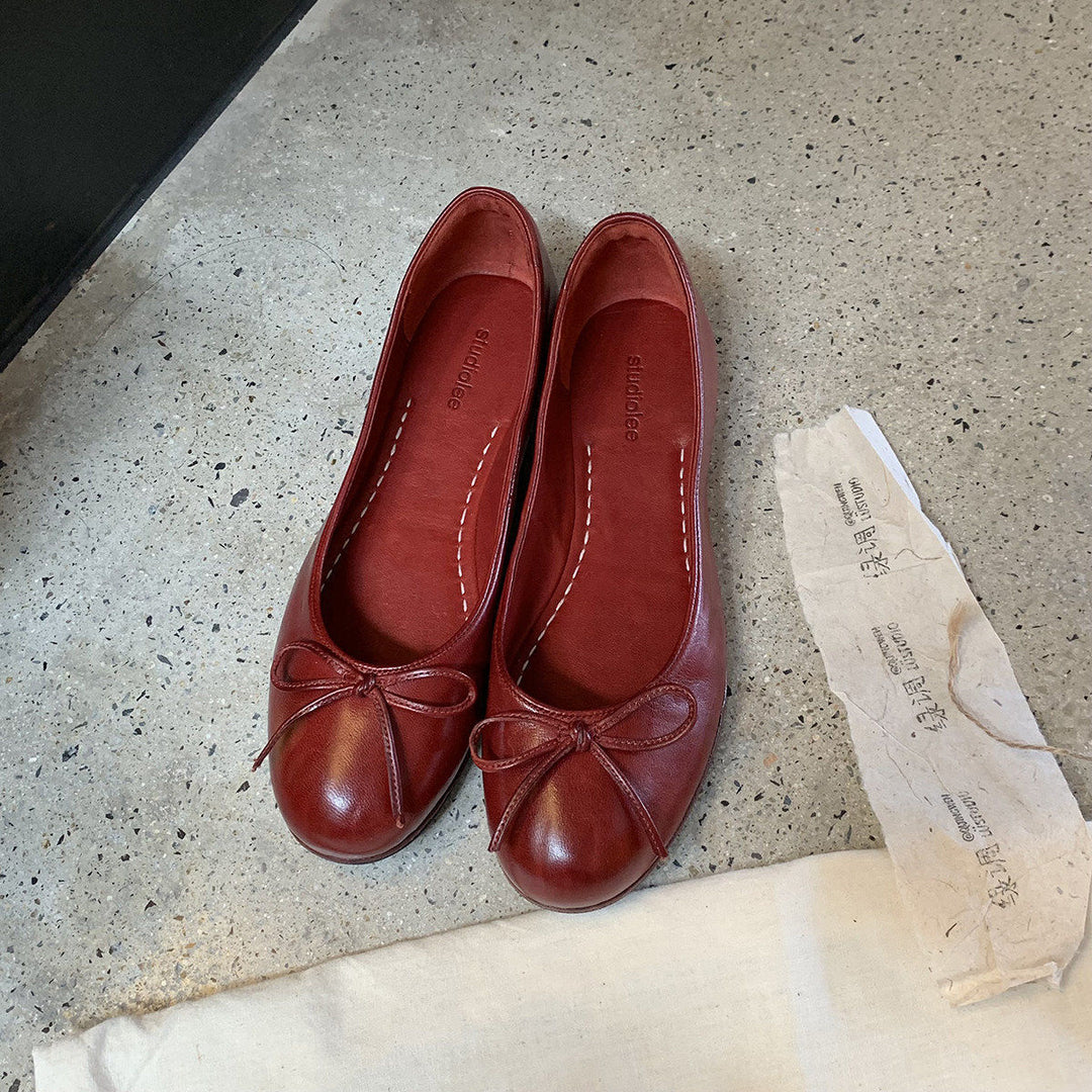 Damen Ballerinas mit dekorativem Schleifenakzent und ergonomischer Innensohle EB
