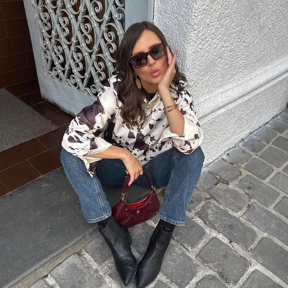 Damen Cowhide Jacke EB