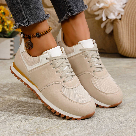 Damen Sportliche Sneakers mit atmungsaktiver Mesh-Oberfläche und rutschfester Sohle EB