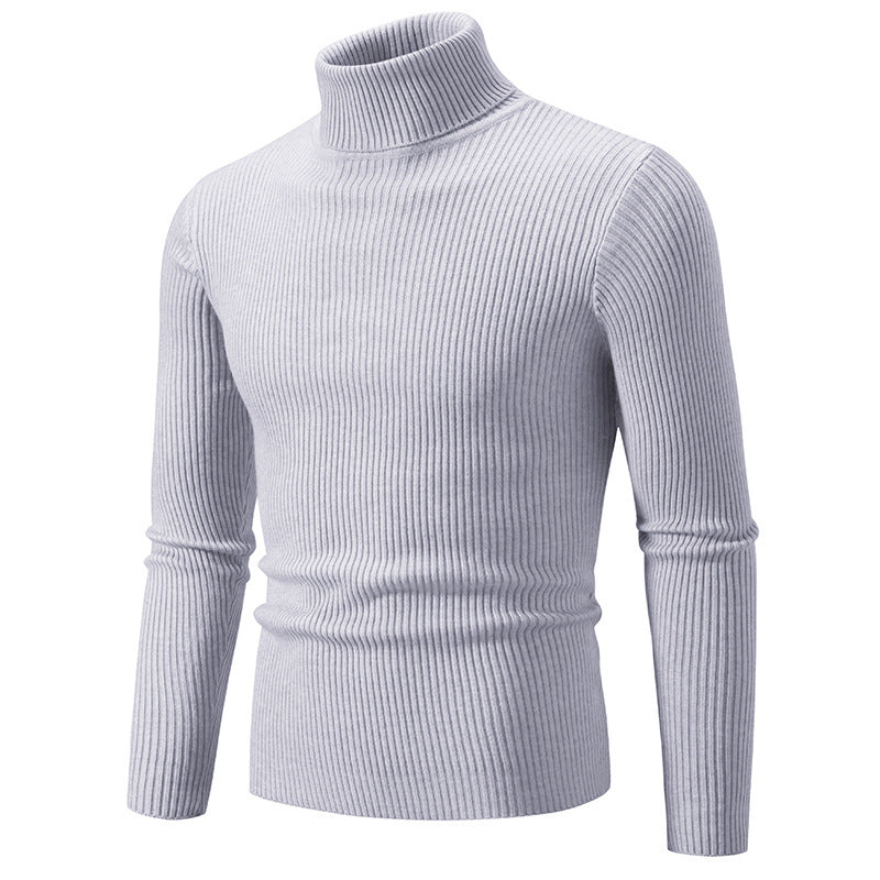 Herren Rollkragenpullover aus feinem Rippstrick EB 1758806066
