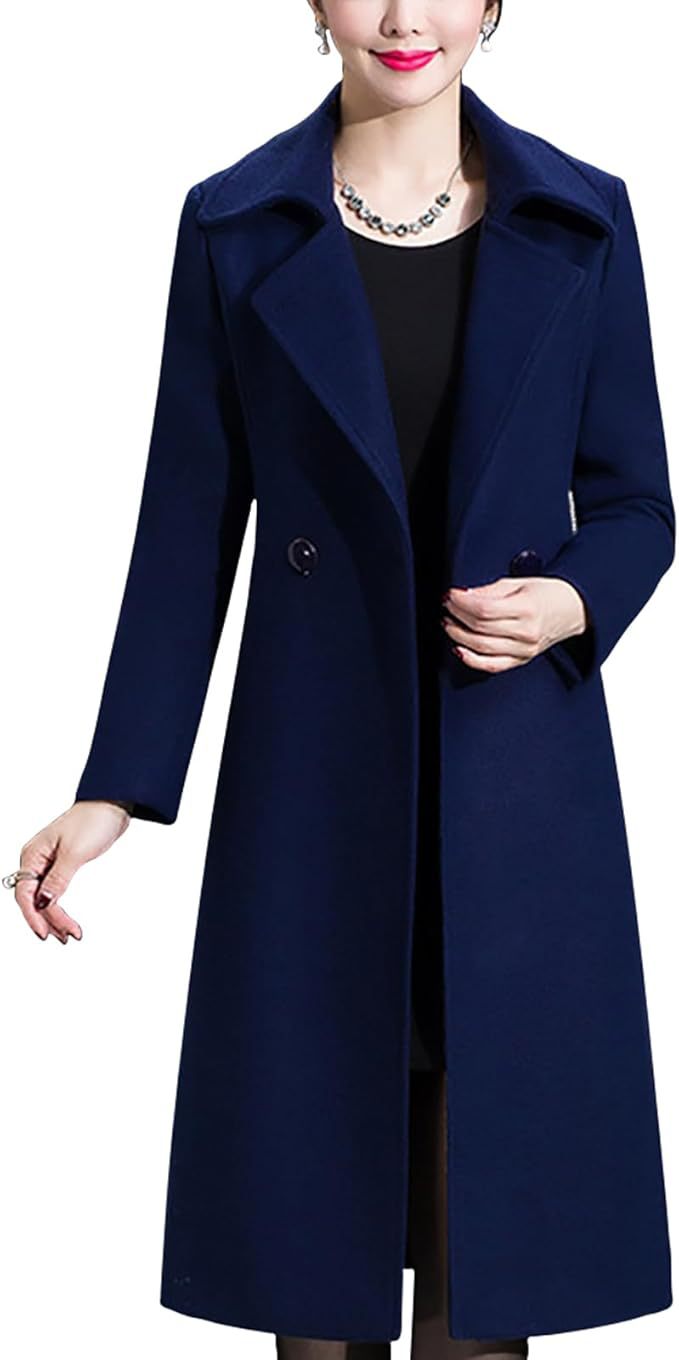 Damen Eleganter langer Mantel EB