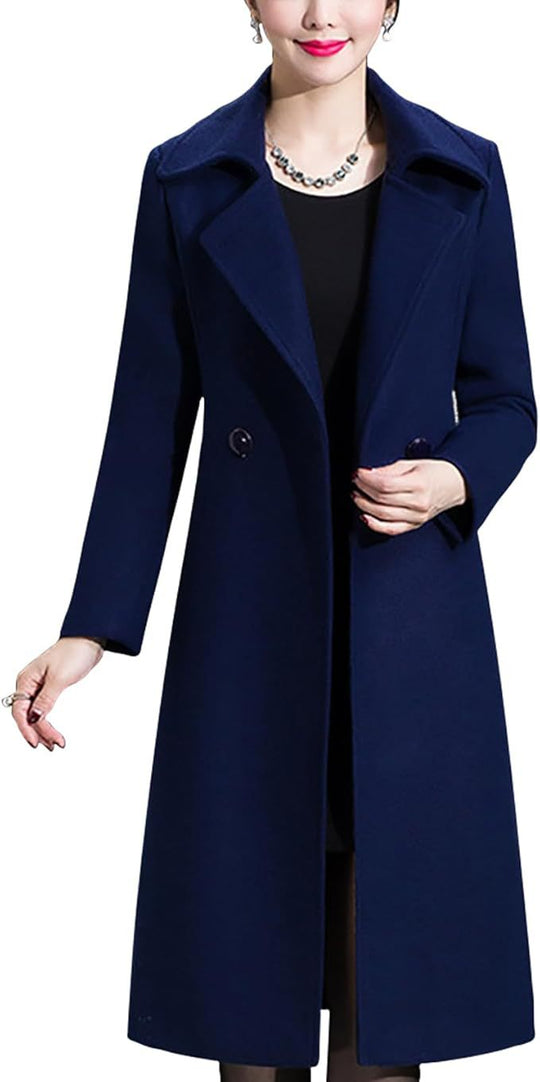 Damen Eleganter langer Mantel EB