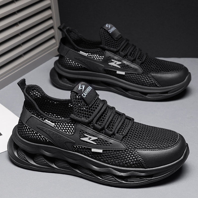 Damen Sportliche Laufsneaker mit atmungsaktivem Mesh-Obermaterial und dämpfender Sohle EB