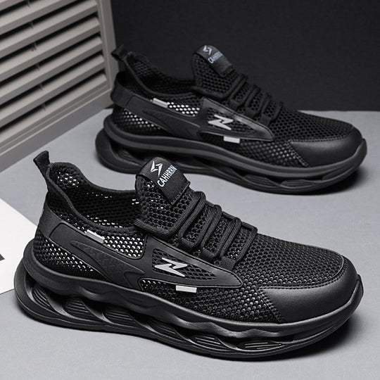 Damen Sportliche Laufsneaker mit atmungsaktivem Mesh-Obermaterial und dämpfender Sohle EB