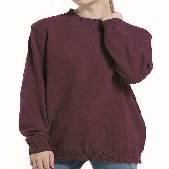 Damen Grobstrickpullover mit schmalem Rollkragen und modernem Schnitt EB
