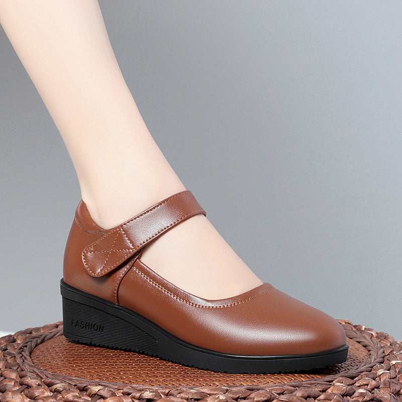 Damen bequemes Mary Jane Schuhwerk mit elegantem Riemen und flexiblem Absatz EB