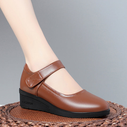 Damen bequemes Mary Jane Schuhwerk mit elegantem Riemen und flexiblem Absatz EB