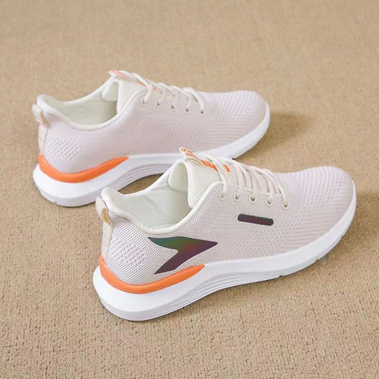 Damen Sportliche Sneakers mit flexibler Sohle und atmungsaktivem Mesh-Obermaterial EB