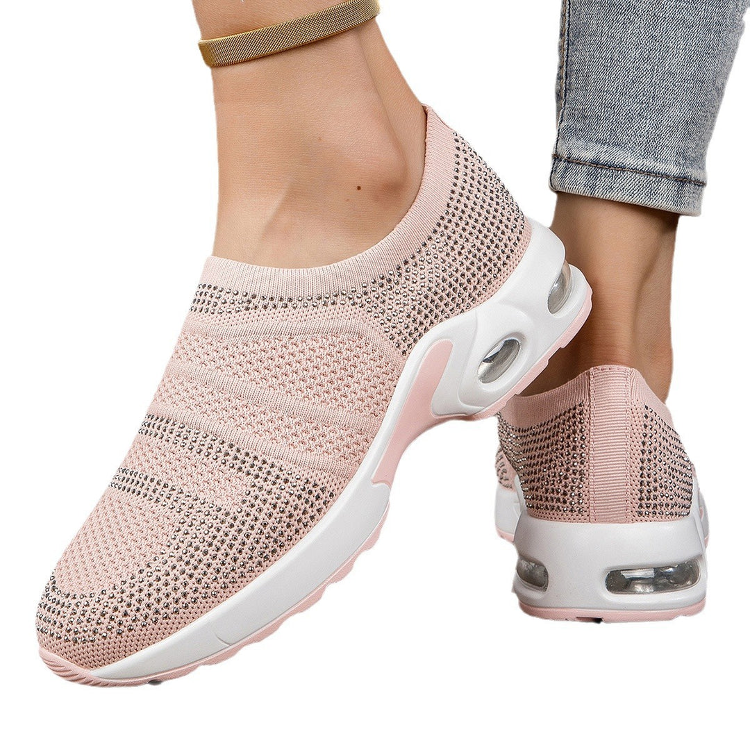 Damen Slip-On Sport-Sneaker mit atmungsaktivem Obermaterial und dämpfender Sohle EB