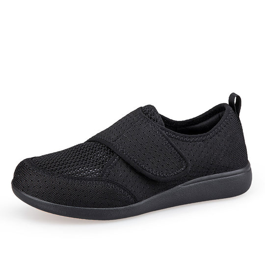 Herren nan orthopädischer Pantoffel mit verstellbarem Klettverschluss, atmungsaktivem Mesh und stoßdämpfender Schaumstoffsohle EB