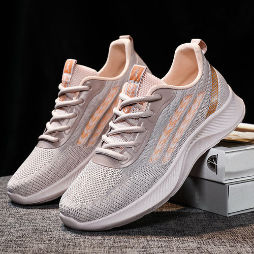 Damen Sportliche Leichtgewicht Sneakers mit atmungsaktiver Mesh-Oberfläche EB