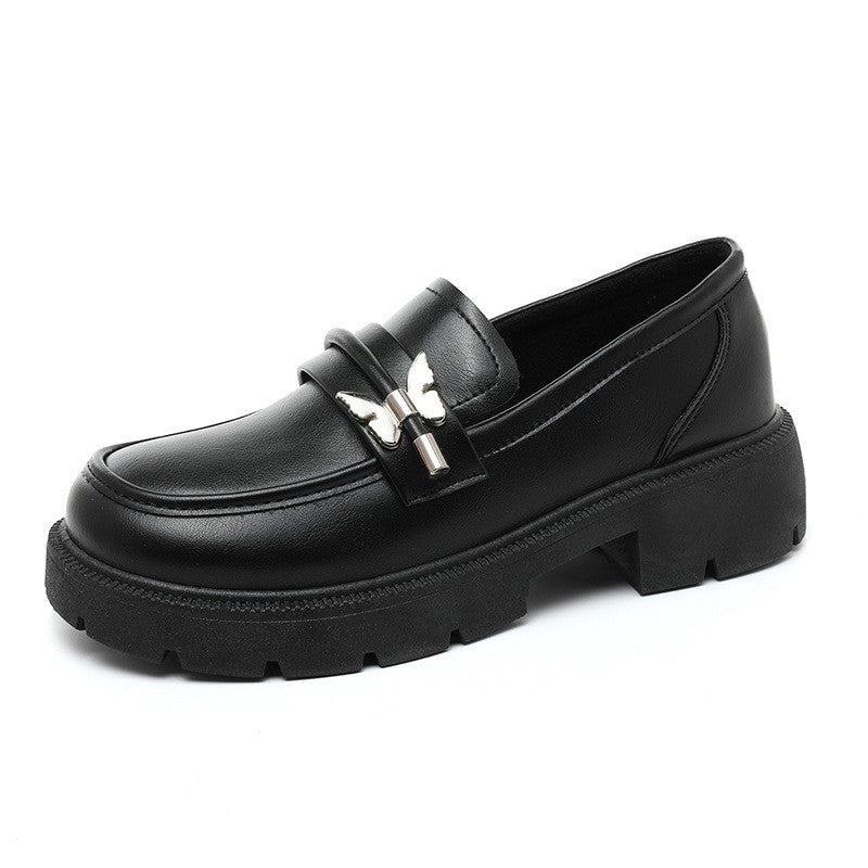Damen modische Chunky Loafers mit robustem Profil und eleganten Applikationen EB