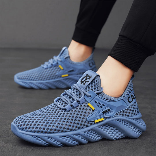 Damen Leichte Lauf-Sneaker mit atmungsaktivem Mesh-Obermaterial und rutschfester Sohle EB