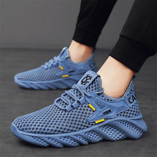 Damen Leichte Lauf-Sneaker mit atmungsaktivem Mesh-Obermaterial und rutschfester Sohle EB