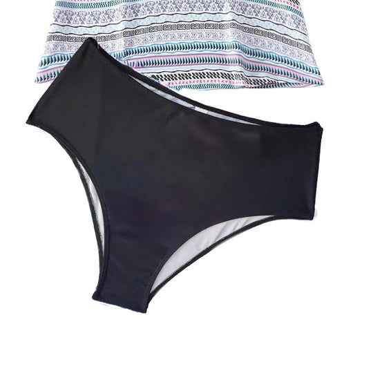 Damen Tankini-Set mit modischem Print und bequemen Höschen EB