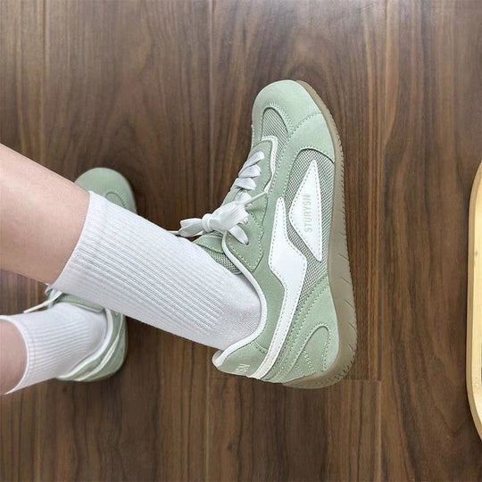 Damen Komfortable Sneaker mit atmungsaktiver Oberflächenstruktur und gepolsterter Innensohle EB
