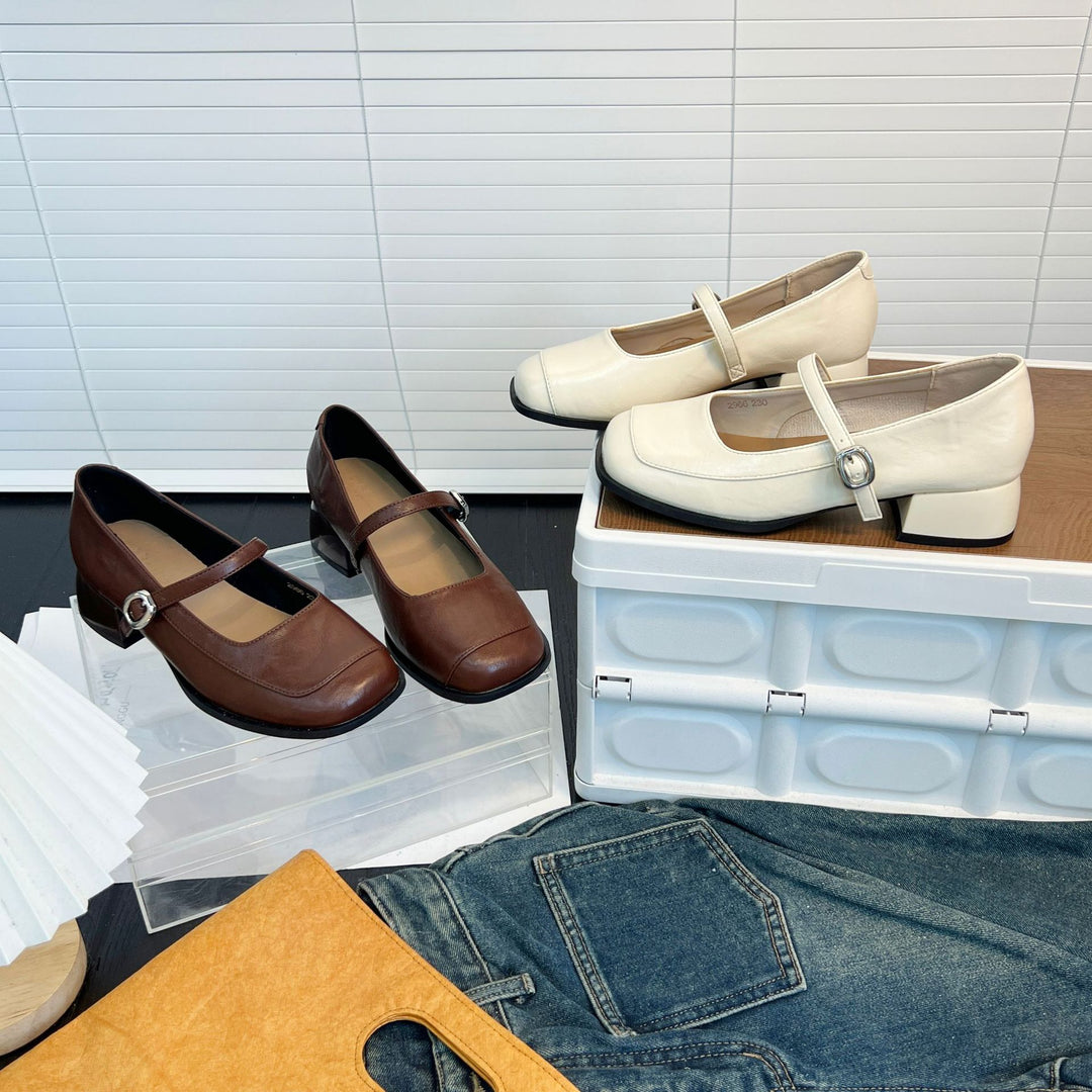 Damen elegante Ballerinas mit verstellbarem Riemen und bequemem Fußbett EB