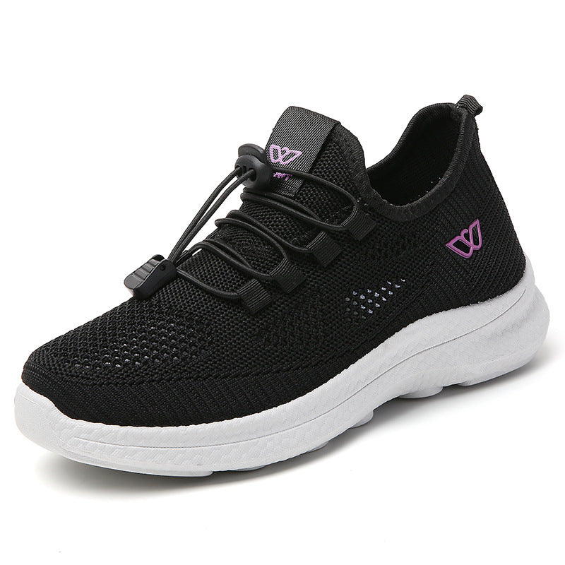 Damen Atmungsaktive Schnür-Sneaker mit flexibler Sohle EB