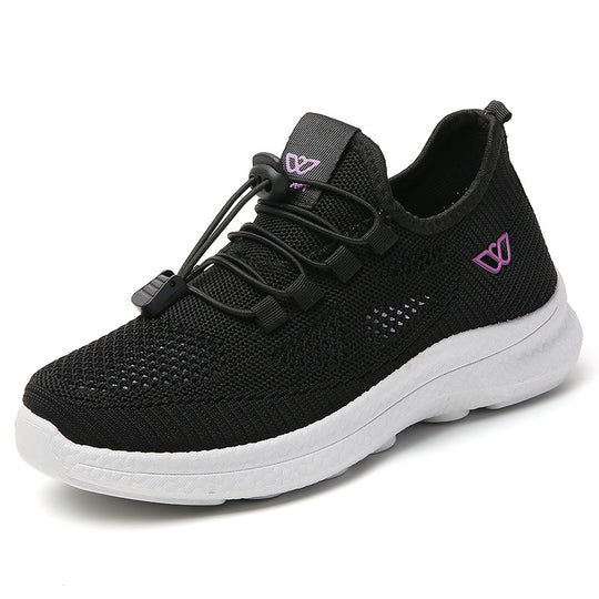 Damen Atmungsaktive Schnür-Sneaker mit flexibler Sohle EB