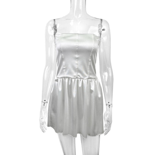 Damen Abendkleid mit tailliertem Oberteil und fließendem Rock EB