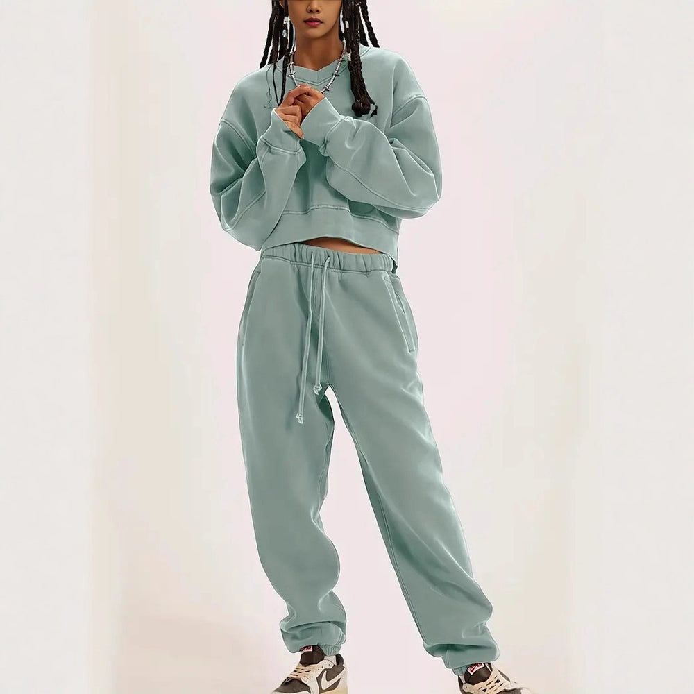 Damen lässiges Sweatshirt mit weiten Ärmeln und entspannter Passform EB