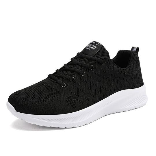Damen Laufende Sneakers mit atmungsaktivem gestricktem Obermaterial und stoßdämpfender Sohle EB