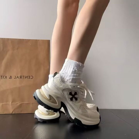Damen Modische Chunky Sneakers mit innovativer Dämpfungstechnologie EB