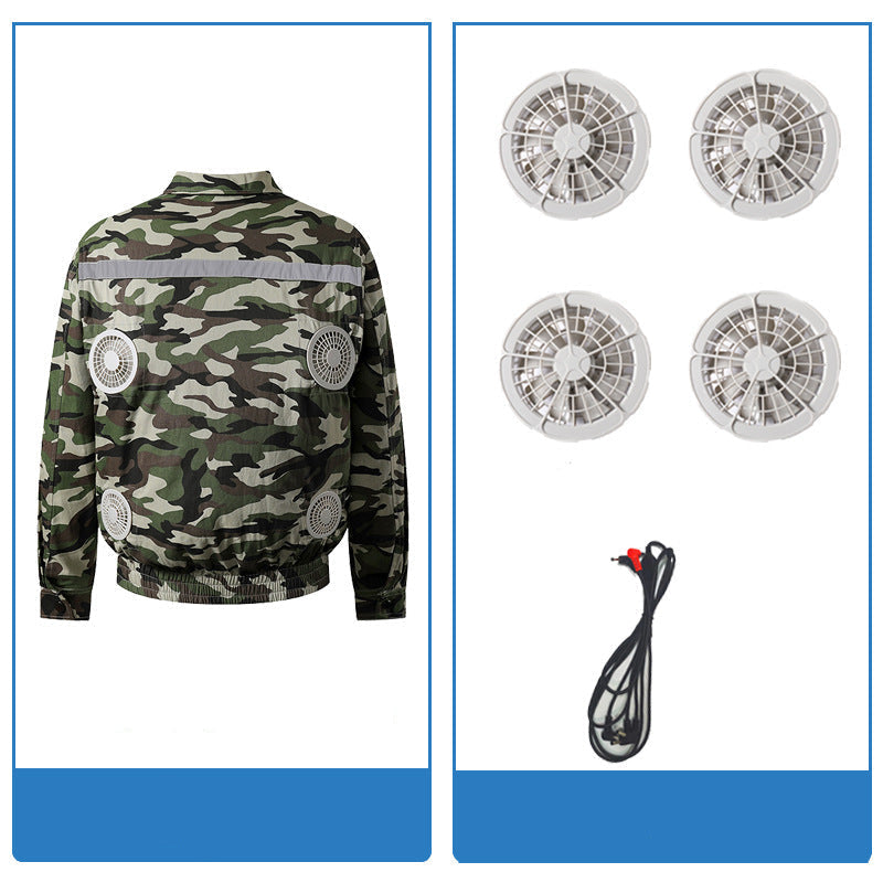 Unisex Nan kühlende Ventilationsjacke mit integrierten Lüftern und USB-Anschluss EB