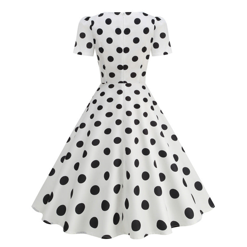 Damen Freizeitkleid mit floralem Design und schwingendem Rock EB