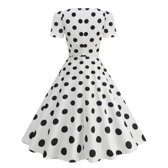 Damen Freizeitkleid mit floralem Design und schwingendem Rock EB